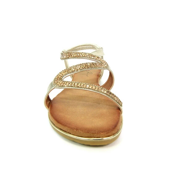 Lunar Gold Emilia 'S' Pattern Sandals 6 Lunar Gold Emilia 'S' Pattern Sandals - Image 4