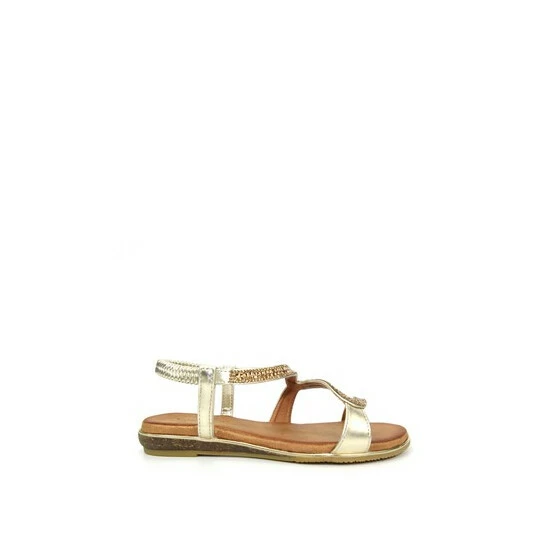 Lunar Gold Emilia 'S' Pattern Sandals 7 Lunar Gold Emilia 'S' Pattern Sandals - Image 5
