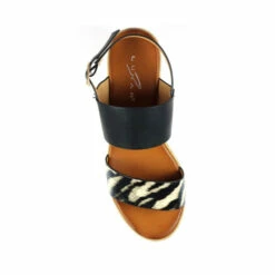 Lunar Black Zelda Snakeskin Wedge Sandals -Lunar Shop unnamed file 385