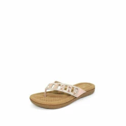 Lunar Pink Ariel Toe Post Mule Sandals -Lunar Shop unnamed file 398