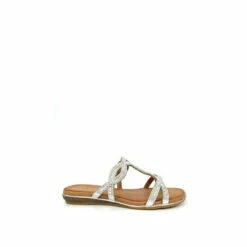 Lunar Silver Gabriella Gemstone Mule Sandals -Lunar Shop unnamed file 4