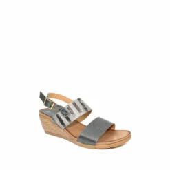 Lunar Grey Pewter Haven Wedge Sandals -Lunar Shop unnamed file 414