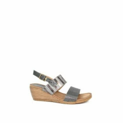 Lunar Grey Pewter Haven Wedge Sandals -Lunar Shop unnamed file 416