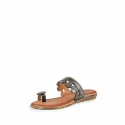Lunar Lynn Black Toe Loop Sandals -Lunar Shop unnamed file 429