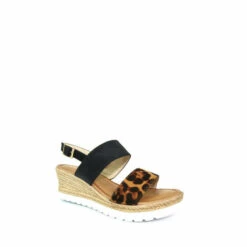 Lunar Black Marvel Leopard Sandals -Lunar Shop unnamed file 499