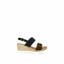 Lunar Black Marvel Leopard Sandals -Lunar Shop unnamed file 501