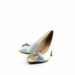 Lunar Valerie Silver Peep Toe Courts -Lunar Shop unnamed file 528