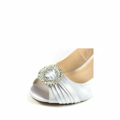 Lunar Valerie Silver Peep Toe Courts -Lunar Shop unnamed file 529