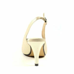 Lunar Gold Venice Champagne Peep Toe Slingback Sandals -Lunar Shop unnamed file 534