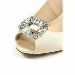 Lunar Gold Venice Champagne Peep Toe Slingback Sandals -Lunar Shop unnamed file 536