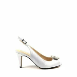 Lunar Silver Venice Peep Toe Slingback Sandals 8 Lunar Silver Venice Peep Toe Slingback Sandals -Lunar Shop unnamed file 572