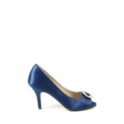 Lunar Navy Blue Valerie Peep Toe Court Sandals