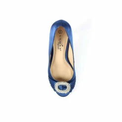 Lunar Navy Blue Valerie Peep Toe Court Sandals -Lunar Shop unnamed file 590