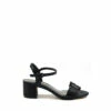 Lunar Trixabel Peep Toe Black Slingback Sandals -Lunar Shop unnamed file 594