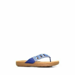 Lunar Blue Ariel Toe Post Mule Sandals -Lunar Shop unnamed file 633