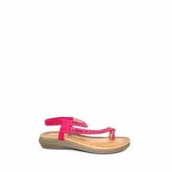 Lunar Fuchsia Lola Pink Fuchsia Glitz Toe Loop Sandals