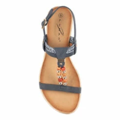 Lunar Blue Alana Beaded T-Bar Sandals -Lunar Shop unnamed file 679