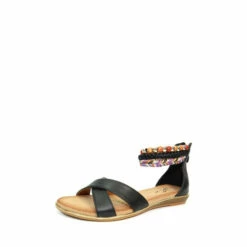 Lunar Black Mahiki Cross Strap Ankle Sandals -Lunar Shop unnamed file 69