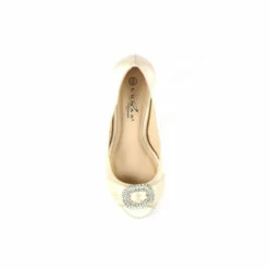 Lunar Gold Valerie Champagne Peep Toe Court Sandals -Lunar Shop unnamed file 692