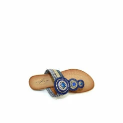 Lunar Blue Carlotta Jewelled Toe Post Sandals -Lunar Shop unnamed file 706