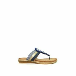 Lunar Blue Carlotta Jewelled Toe Post Sandals -Lunar Shop unnamed file 708