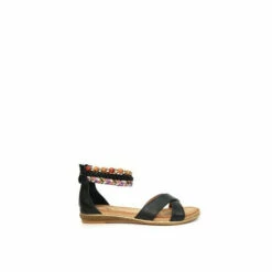 Lunar Black Mahiki Cross Strap Ankle Sandals -Lunar Shop unnamed file 71