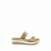 Lunar Gold Carman Bronze Mule Sandals