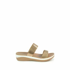 Lunar Gold Carman Bronze Mule Sandals