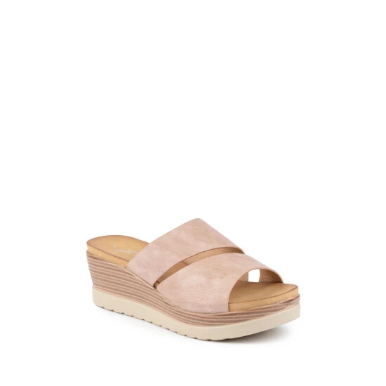 Lunar Mandy Pink Mule Wedges 4 Lunar Mandy Pink Mule Wedges - Image 2