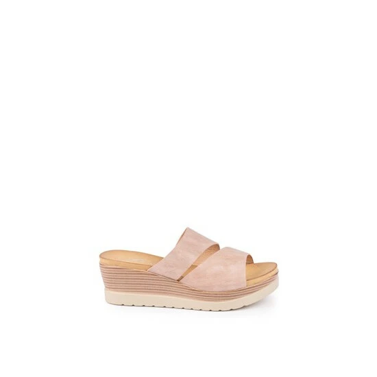 Lunar Mandy Pink Mule Wedges 7 Lunar Mandy Pink Mule Wedges - Image 5