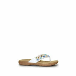 Lunar White Abigail Toe Post Sandals