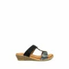 Lunar Black Pennita Low Wedge Sandals -Lunar Shop unnamed file 791