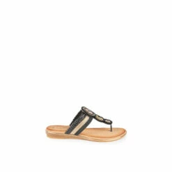 Lunar Black Carlotta Jewelled Toe Post Sandals 6 Lunar Black Carlotta Jewelled Toe Post Sandals -Lunar Shop unnamed file 821