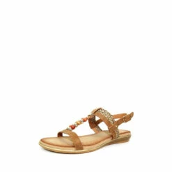Lunar Tan Brown Alana Beaded Sandals -Lunar Shop unnamed file 828