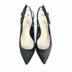 Lunar Black Indie Slingback Kitten Heel Shoes -Lunar Shop unnamed file 848