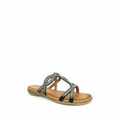 Lunar Black Gabriella Gemstone Mule Sandals -Lunar Shop unnamed file 851