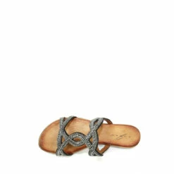 Lunar Black Gabriella Gemstone Mule Sandals -Lunar Shop unnamed file 853