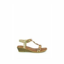 Lunar Bali Gold T-Bar Wedges -Lunar Shop unnamed file 859