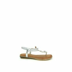 Lunar Silver Silvia Silver Toe Post Gem Sandals -Lunar Shop unnamed file 9