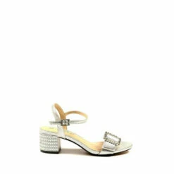 Lunar Silver Trixabel Peep Toe Slingback Sandals -Lunar Shop unnamed file 906