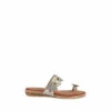 Lunar Lynn Silver Toe Loop Sandals