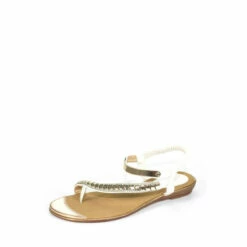 Lunar White Asia Gemstone Sandals