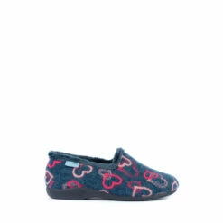 Lunar Blue Heart Full Slippers